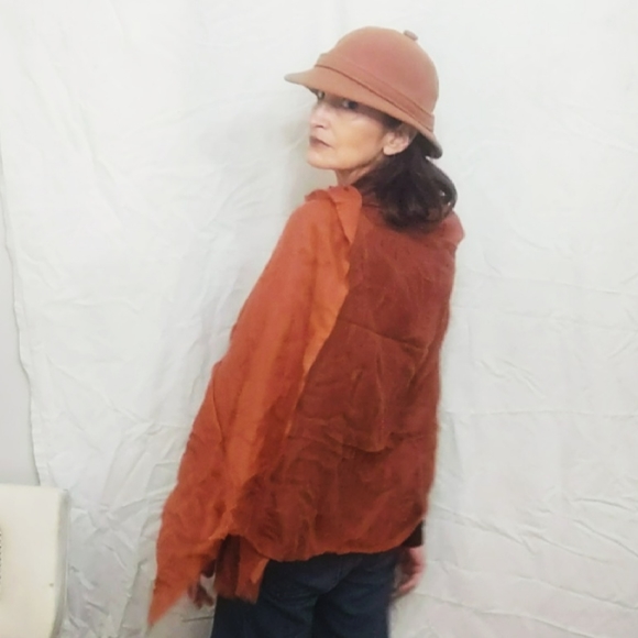Vintage Oversized Cashmere Wrap/Scarf - Picture 8 of 9